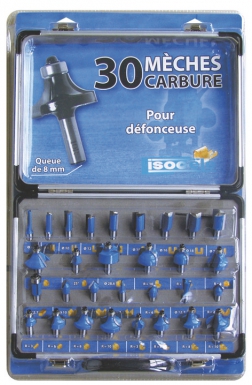 COFFRET DE 30 MÈCHES CARBURE POUR DÉFONCEUSE - QUEUE 8 MM CYLINDRIQUE ET PROFILS. Avec Quincaillerie Sénégalaise, équipez-vous des meilleurs outils et équipements pour vos projets industriels. Nous assurons une livraison rapide et un service client de qualité. Faites confiance à notre expertise.