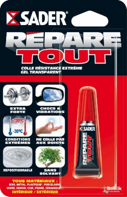 Colle répare tout - tous matériaux  - tube - 5 g. disponible abidjan cote d'ivoire.