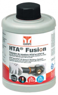 Colle à remise en eau rapide htafusionb pour pvc et cpvc - boîte de 1 l + pinceau. disponible abidjan cote d'ivoire.