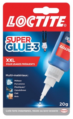 Colle super glue-3 professionnel - multi-supports - flacon 20 g. disponible abidjan cote d'ivoire.