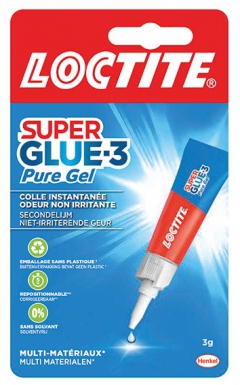 Colle super glue-3 pure gel - multi-supports - flacon 3 g. disponible abidjan cote d'ivoire.