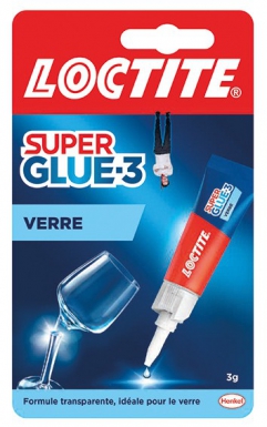 Colle super glue-3 spécial verre - verre sur verre ou verre sur métal - flacon 3 g. disponible abidjan cote d'ivoire.