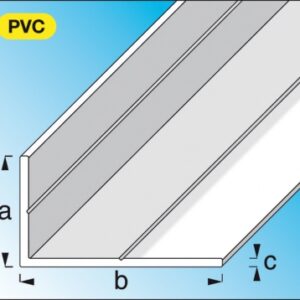 Cornière inégale pvc ( rigide ) blanc dim. disponible abidjan cote d'ivoire.