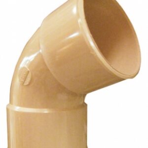 Coude à 67°30 ff ø 80 à coller pour gouttière de 25 - coloris sable. disponible abidjan cote d'ivoire.