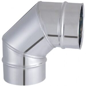 Coude 90° tyral inox rigide 3 parties soudé 304 - ø 200 mm. disponible abidjan cote d'ivoire.