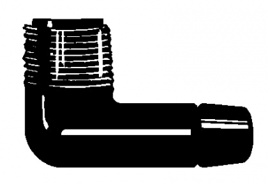 Coude de dérivation pour tuyau ø 16 - embout fileté m 1/2". disponible abidjan cote d'ivoire.