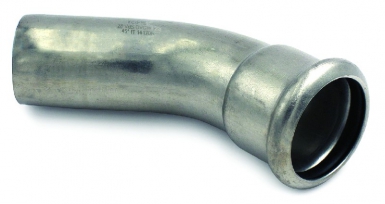 Coude inoxpres 45° mf ø 35 mm radius 1,2 de l 43 mm h 57. disponible abidjan cote d'ivoire.