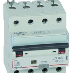 Disjoncteur différentiel monobloc dx³6000 10ka arrivée haute et départ bas à vis 4p 400v~ - 25a - typeac 30ma. disponible abidjan cote d'ivoire.