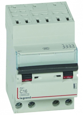 Disjoncteur dx³6000 10ka arrivée haute automatique départ bas à vis 4p 400v~ - 16a - courbe c - pour peigne hx³ optimisé. disponible abidjan cote d'ivoire.