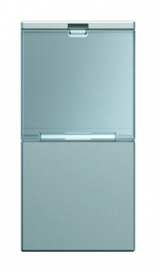 Enjoliveur interbp duo 10 ax - 250 v - ip2xc - 1 module simple porte-étiquette t titane. disponible abidjan cote d'ivoire.