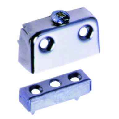 Ferrure d'assemblage d'armoire à vis imperdable en applique plastique blanc​. disponible abidjan cote d'ivoire.