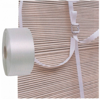 Feuillard textile polyester tissé pour machines - l x l : 16 mm x 850 m - blanc - rouleau. disponible abidjan cote d'ivoire.