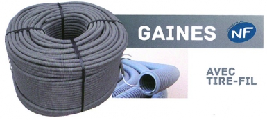 GAINE CINTRABLE ANNELÉE ÉQUIPÉE D'UN TIRE-FIL ICTA Ø 20 MM - COURONNE DE 10 M. Besoin d'équipement de plomberie ou d'outillage ? Quincaillerie Sénégalaise vous offre un service rapide et efficace. Découvrez nos produits de qualité adaptés à vos projets.