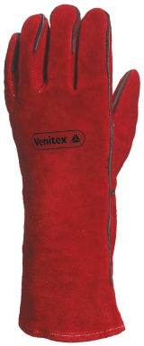 Gants de soudeur "ca615k" cuir croûte bovin traité anti-chaleur rht, doublure coton crispin, 140mm - taille 10. disponible abidjan cote d'ivoire.