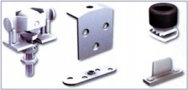 Garniture cadette pour porte 40 kg 2 montures, 2 platines, 2 butoirs, 1 guide bas, acc. disponible abidjan cote d'ivoire.