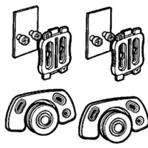 Garniture pour portes 22 kg 2 curseurs 2 galets et acc. disponible abidjan cote d'ivoire.