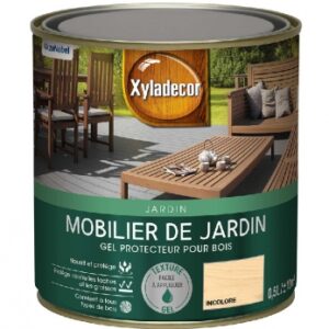 Gel protecteur xyladecor - phase huileuse pour mobilier de jardin en bois toutes essences - protection extrême contre  encrassement, tâches et rayures- incolore mat - 0,5 l. disponible abidjan cote d'ivoire.