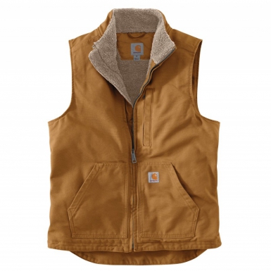 Gilet sans manches coton washed duck lined mock neck vest - marron - taille s. disponible abidjan cote d'ivoire.
