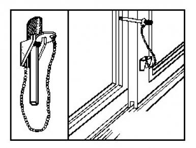 Goupille de sécurité pour baies coul. disponible abidjan cote d'ivoire.