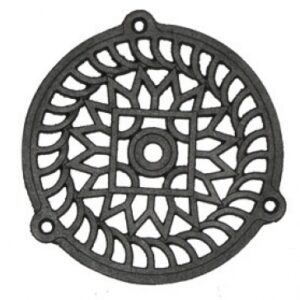 Grille aération ronde fonte pour murs extérieurs ø 160 mm. disponible abidjan cote d'ivoire.