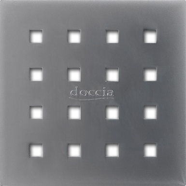 Grille métal carré 15x15 cm - chromé mat. disponible abidjan cote d'ivoire.