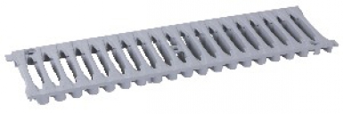 Grille renforcée 130 x 500 mm pour caniveau pvc - coloris gris clair. disponible abidjan cote d'ivoire.