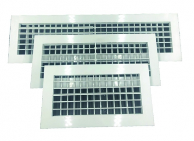 Grilles doubles déflexions abs blanche 600x150 mm. disponible abidjan cote d'ivoire.