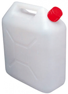Jerrican polyéthylène naturel avec bouchon verseur - contenance 20 litres. disponible abidjan cote d'ivoire.