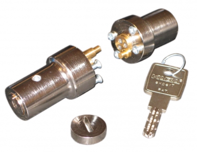 Jeu de cylindre 37x37 pour serrure carénée laperche nickelé 4 clés. disponible abidjan cote d'ivoire.