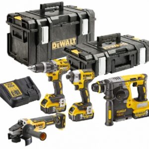 Kit 4 outils xr 18 v 5 ah li-ion + 3 batteries + 1 chargeur + 2 coffrets. disponible abidjan cote d'ivoire.