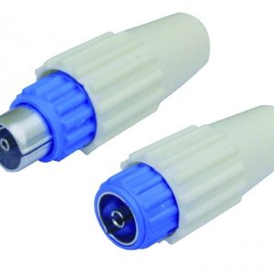 Kit de 2 fiches tv 9,52 mm elsey - 1 mâle + 1 femelle - à monter. disponible abidjan cote d'ivoire.