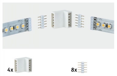 Kit de 4 connecteurs en équerre " maxled edge-connector " blanc + 8 connecteurs max. disponible abidjan cote d'ivoire.