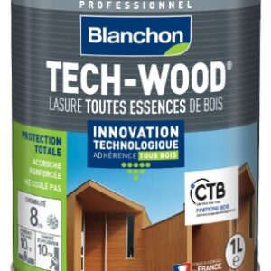 Lasure tech-wood® - rendement indicatif : 10-14 m²/l/couche - chêne foncé - cond. disponible abidjan cote d'ivoire.