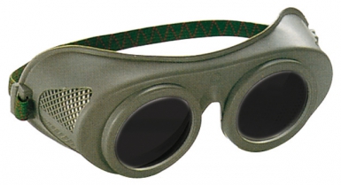 Lunettes de soudeur , monture pvc souple, oculaire minéral teinte 5. disponible abidjan cote d'ivoire.