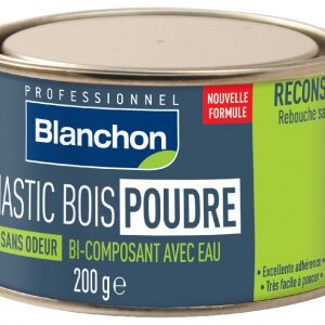 MASTIC BOIS POUDRE - SANS ODEUR - BI-COMPOSANT AVEC EAU - BOIS BLANC - COND. 200 G. Quincaillerie Sénégalaise est la solution idéale pour tous vos besoins en matériel de plomberie et quincaillerie. Des produits fiables et un service client dédié. Faites confiance au leader du marché au Sénégal.