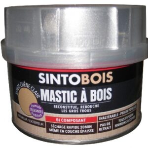 Mastic à bois sintobois fin chêne clair durcisseur - boîte 170 ml. disponible abidjan cote d'ivoire.
