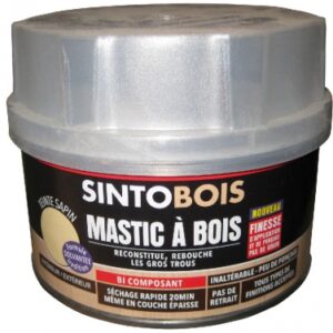 MASTIC À BOIS SINTOBOIS FIN SAPIN DURCISSEUR - BOÎTE 500 ML - 550 G. Pour une quincaillerie de qualité au Sénégal, choisissez Quincaillerie Sénégalaise. Nos produits sont sélectionnés pour répondre à vos exigences. Commandez facilement en ligne et recevez vos articles rapidement.