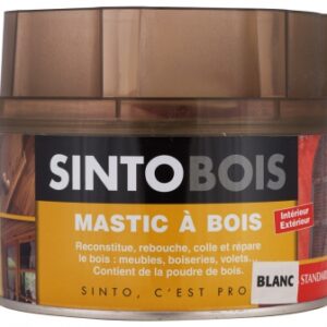 MASTIC À BOIS SINTOBOIS STANDARD BLANC + DURCISSEUR - BOÎTE 500 ML - 550 G. Pour vos projets au Sénégal, Quincaillerie Sénégalaise propose une large gamme de produits de qualité pour le bâtiment et la plomberie. Commandez en ligne et simplifiez vos achats.