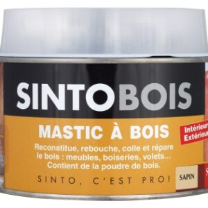 MASTIC À BOIS SINTOBOIS STANDARD SAPIN + DURCISSEUR - BOÎTE 1000 ML - 1,040 KG. Chez Quincaillerie Sénégalaise, trouvez tout ce qu’il vous faut pour vos travaux de rénovation ou d’aménagement. Nos produits répondent aux besoins des professionnels comme des particuliers. Commandez en toute simplicité.