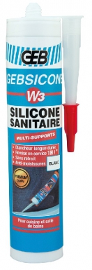 MASTIC GEBSICONE W3 SILICONE ACÉTIQUE AVEC FONGICIDE - ÉTANCHÉITÉ - BLANC - CART. 280 ML. Découvrez Quincaillerie Sénégalaise, votre boutique en ligne spécialisée dans le bâtiment, la plomberie, et l'équipement industriel. Profitez de notre expertise pour réussir vos projets. Nos produits sont conçus pour durer.