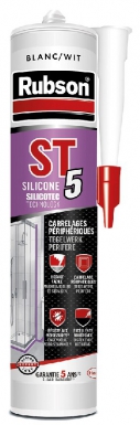 MASTIC RUBSON ST 5 - SANITAIRE - MULTI-USAGES - BEIGE - CART. 300 ML. Quincaillerie Sénégalaise, votre partenaire pour des projets réussis, propose une gamme variée de matériaux de construction et d'outillage. Faites vos achats en ligne et bénéficiez d'une livraison rapide et fiable.