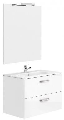 Meuble adele 80 cm (h 56 cm / p 45 cm) - 2 tiroirs - blanc (pieds en option). disponible abidjan cote d'ivoire.