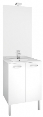 Meuble sous-plan toilette eko'line 60 cm (h 85 cm / p 46 cm) - 2 portes - blanc brillant. disponible abidjan cote d'ivoire.