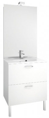 Meuble sous-plan toilette eko'line 70 cm (h 85 cm / p 46 cm) - 2 tiroirs - blanc brillant. disponible abidjan cote d'ivoire.