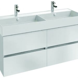 Meuble sous plan-vasque tolbiac 120 cm - 4 tiroirs - poids: 47,9 kg - dimensions: 456 x 520 x 1185 mm - coloris mélaminé blanc. disponible abidjan cote d'ivoire.