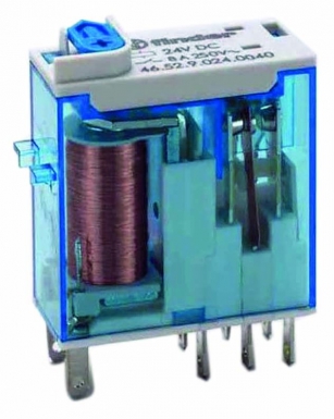 Mini relais industriels 2rt 8 a - type ac 24v. disponible abidjan cote d'ivoire.