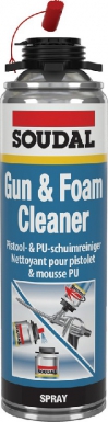 Nettoyant mousse-pu "gun & foamcleaner", pour pistolet et mousse pu - cart. disponible abidjan cote d'ivoire.