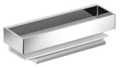 Panier de douche avec raclette intégrée - edition 11 - alu argent anodisé/chromé. disponible abidjan cote d'ivoire.