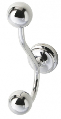 Patère double - glam - chromé. disponible abidjan cote d'ivoire.