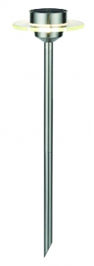 Piquet solaire d'extérieur special line ufo led acier inox, clair dim. disponible abidjan cote d'ivoire.